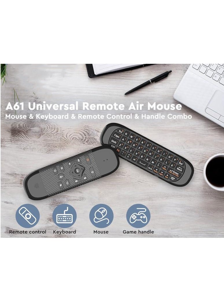 SYOSI - Air Mouse Remote with Backlight Keyboard [Voice Input] [Fit for Nvidia Shield, PC, Smart TV, Laptop, Android TV Box, Projector, HTPC] [Mouse/Keyboard/Remote 3-in-1] 2.4G Wireless, Rechargeable - Image 1