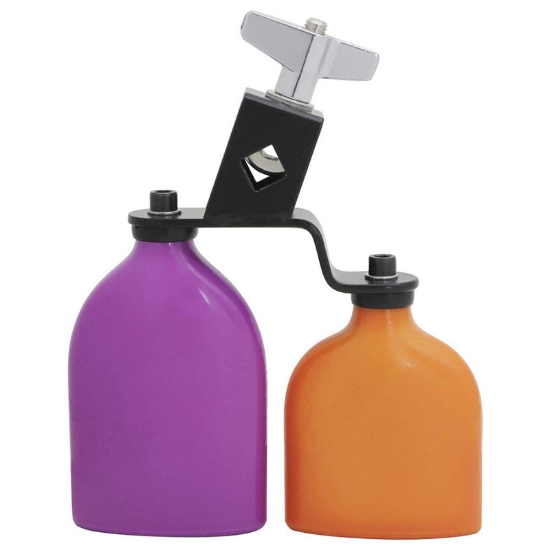Mowind Bicolor Cowbell for Drum Set High and Low Tones Double Mounted Bell Kit Percussion Instruments Medium Size - Image 3