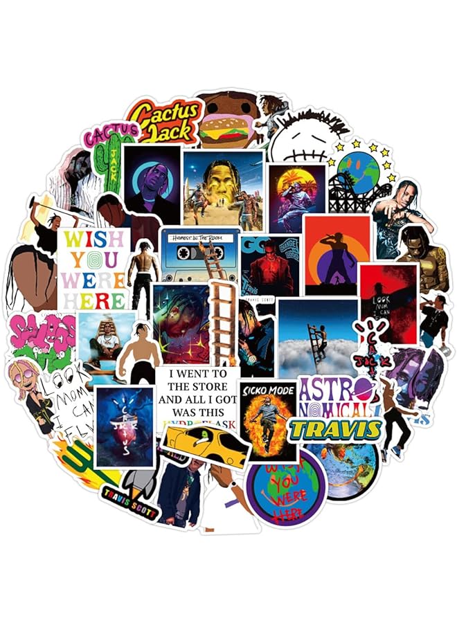 Scott Vinyl Waterproof Sticker 50 Pieces