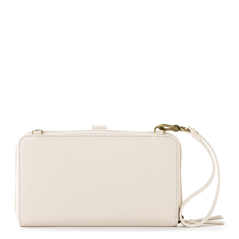 The Sak Iris Smartphone Crossbody Purse - Women's Cellphone Bag & Wallet For Everyday - Convertible Wristlet With Zipper in Stone/Leather - Image 4