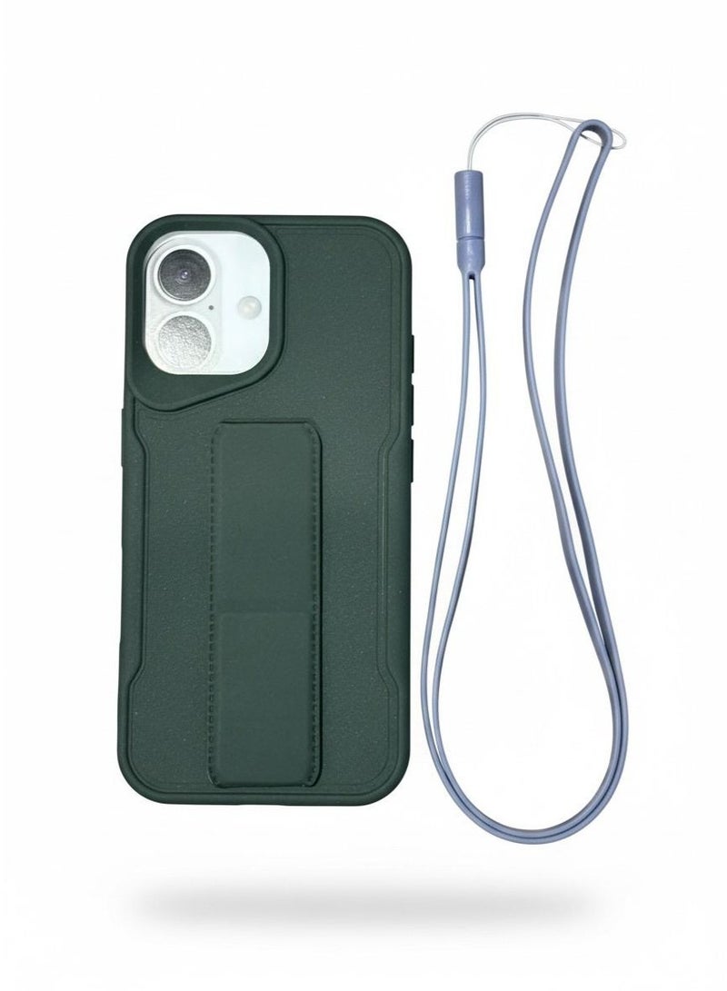 مجسيف غطاء MagSafe GREEN SlimPhone لهاتف iPhone 17 الذي يأتي مع حامل هاتف وحبل - Image 1