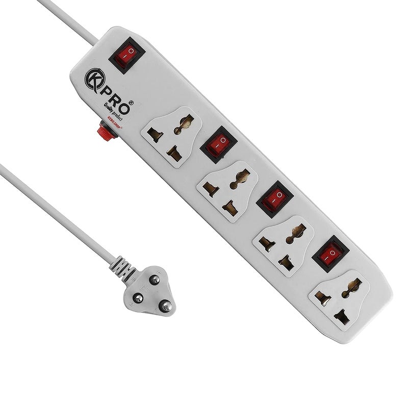 KPro 4 Socket 4 Switch 44 Extension Board with 5 MTR Cable  - Image 2
