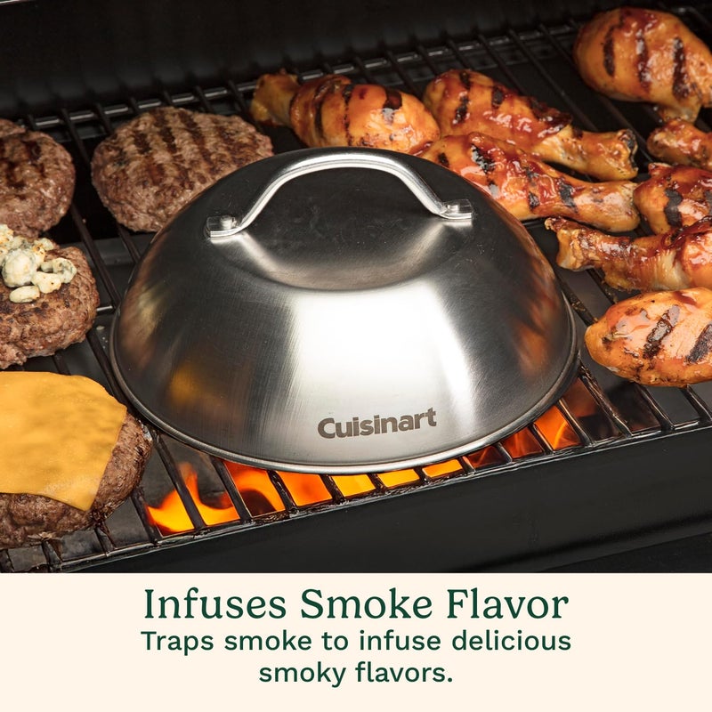 Cuisinart 9â€ Stainless Steel Melting Dome, Griddle Accessories for Flat Top Cooking, Basting Cover for Enhanced Flavor and Steaming Vegetables, Perfect for Indoor and Outdoor Cooking - Image 4