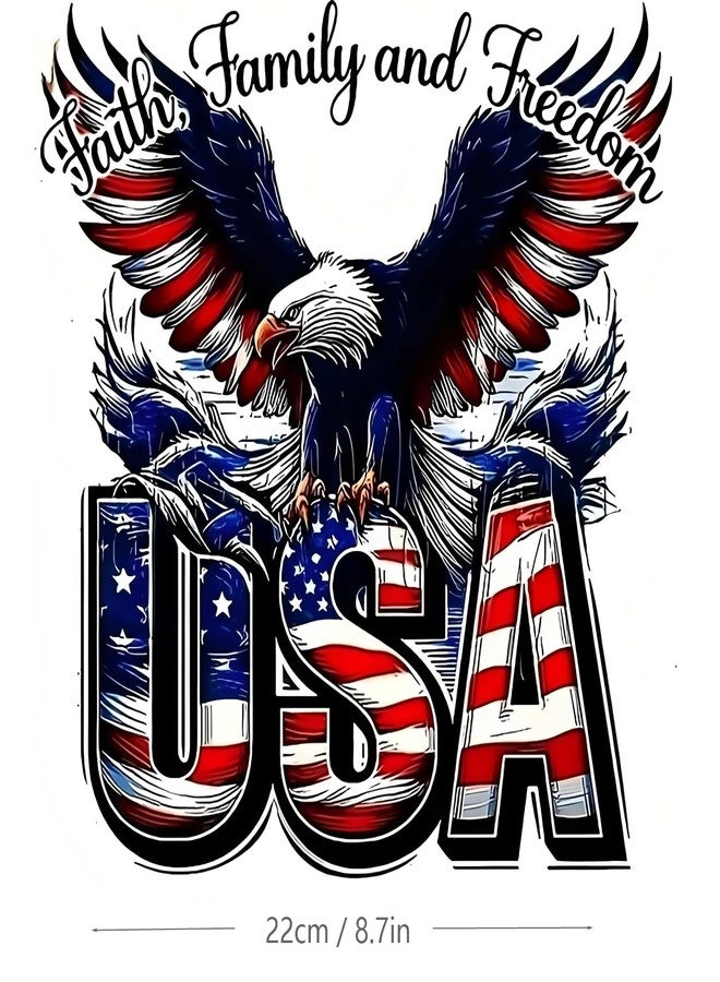 American Bald Eagle Car Decal Sticker, 8.7X8.7 Inch Patriotic Eagle Truck Decal Waterproof Bumper Sticker for Car Truck Trailer SUV Van Outdoor Window Wall (1 pcs) - Image 5