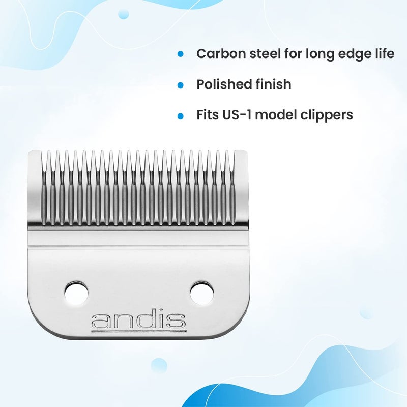 Andis Clipper Blade Set: Smooth Grooming with Hard-Wearing Carbon Steel, Coats & Breeds - Image 3