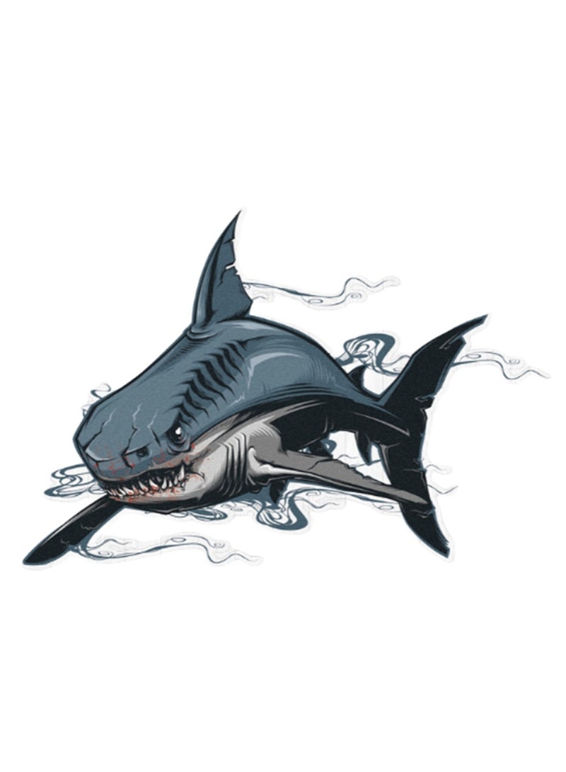 3d Decals And Bumper Stickers Shark Shape Universal Car Scratch Decal Sticker, Waterproof And Sunproof - Image 1