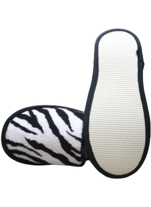 Ender Home Printed Slippers Towel Bathroom Home Hotel Slippers Non-Slip Thin Closed Toe