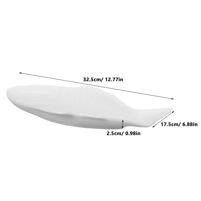 Ceramic Fish Plate Unique Design Fish Serving Platter Dish Steaming Fish Tray Assorted style - Image 5