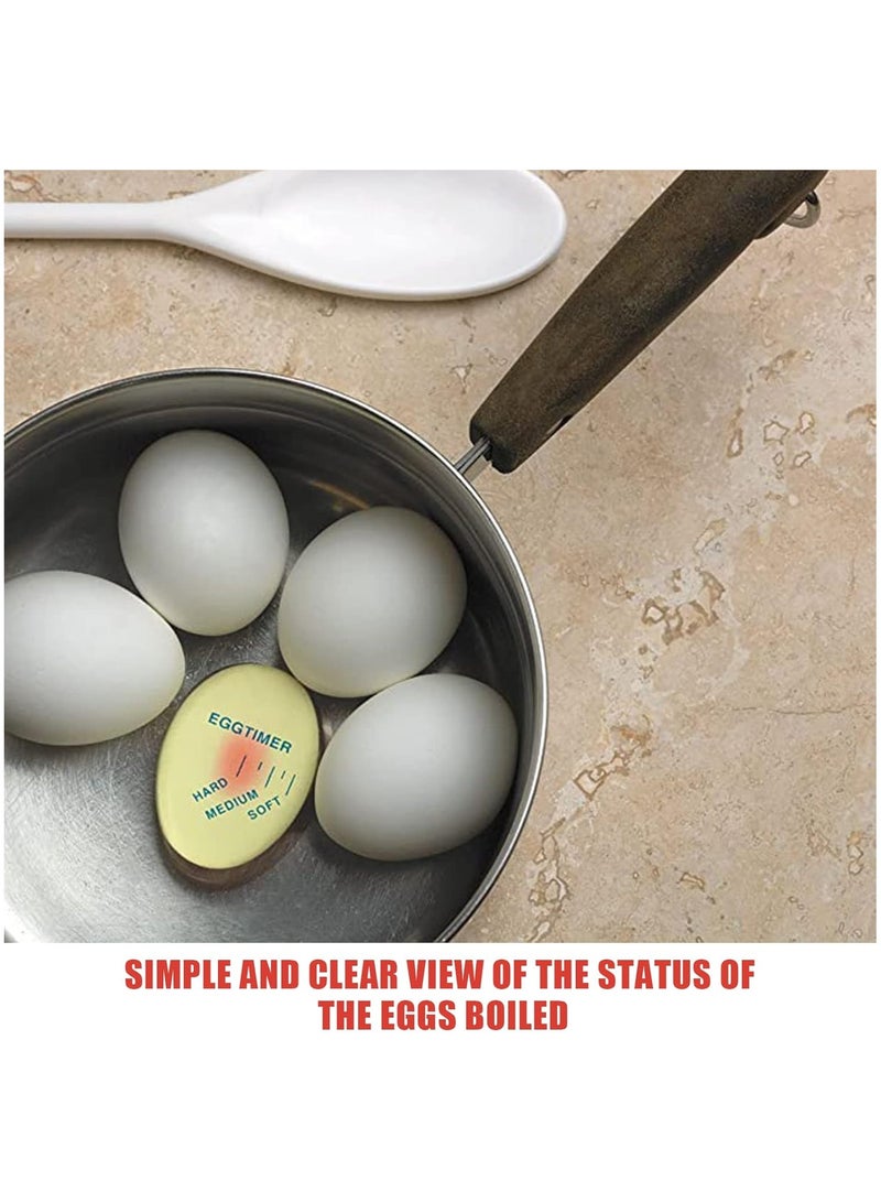 Egg Timers,Colour Changing Egg Timer,Reusable Safe Durable Boiled Eggs Cooking Tool,Gift and Home Use