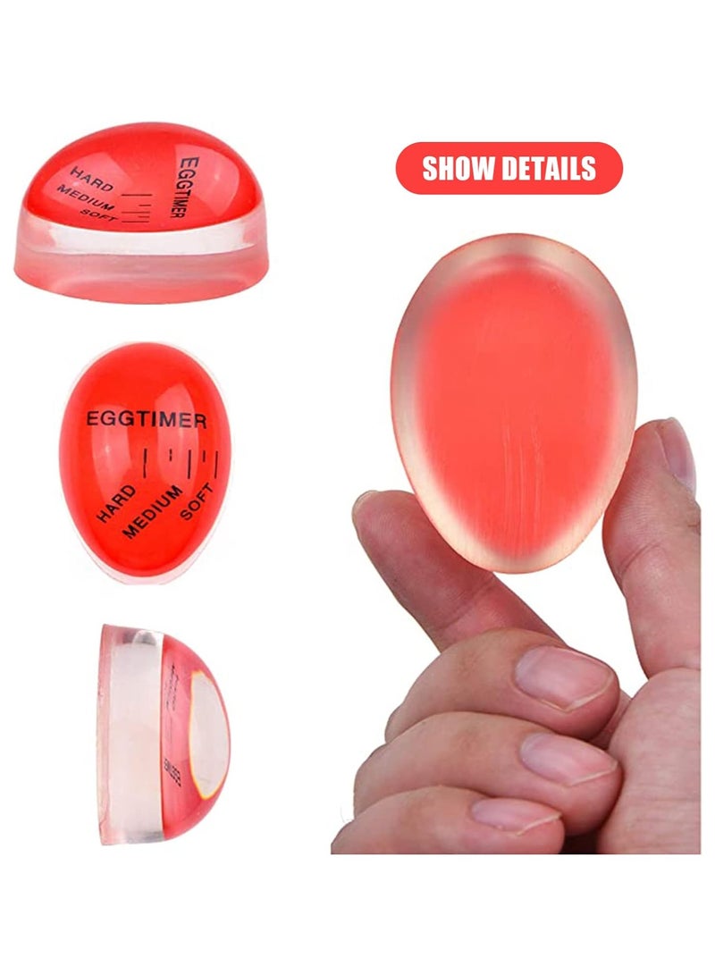Egg Timers,Colour Changing Egg Timer,Reusable Safe Durable Boiled Eggs Cooking Tool,Gift and Home Use