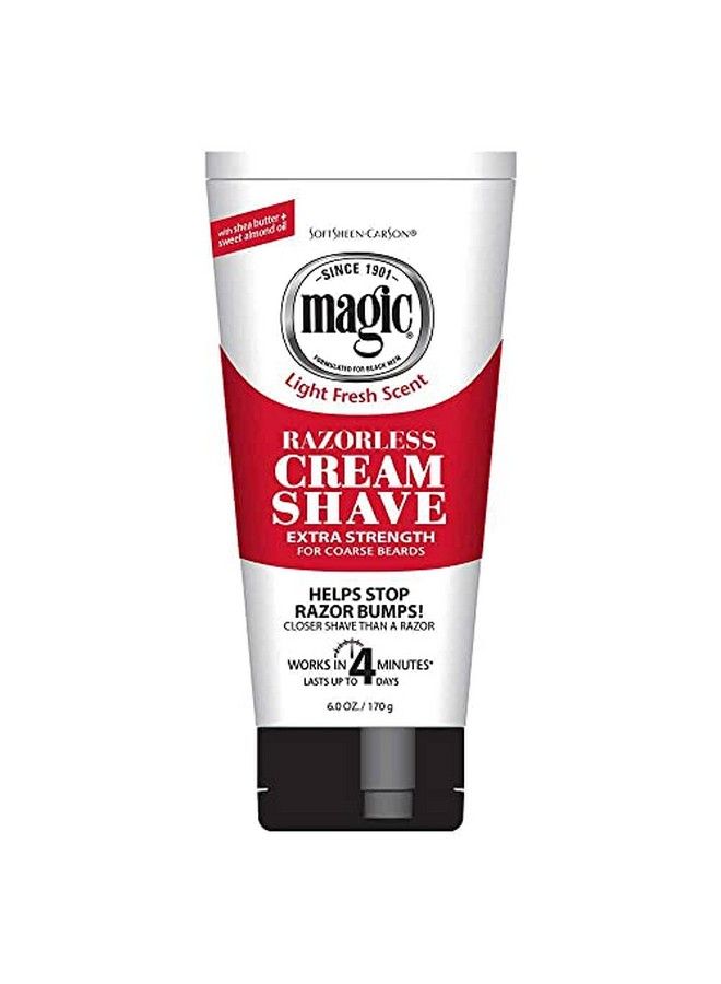Magic Razorless Cream Shave Extra Strength 6 Ounce (Pack Of 3) - Image 1
