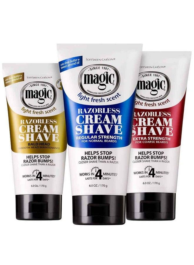 Magic Razorless Cream Shave Extra Strength 6 Ounce (Pack Of 3) - Image 4
