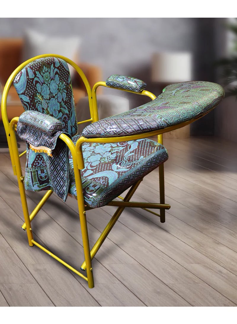SUNDUS Prayer Chair is Foldable and Storageable and Equipped with a Table for Reading the Quran