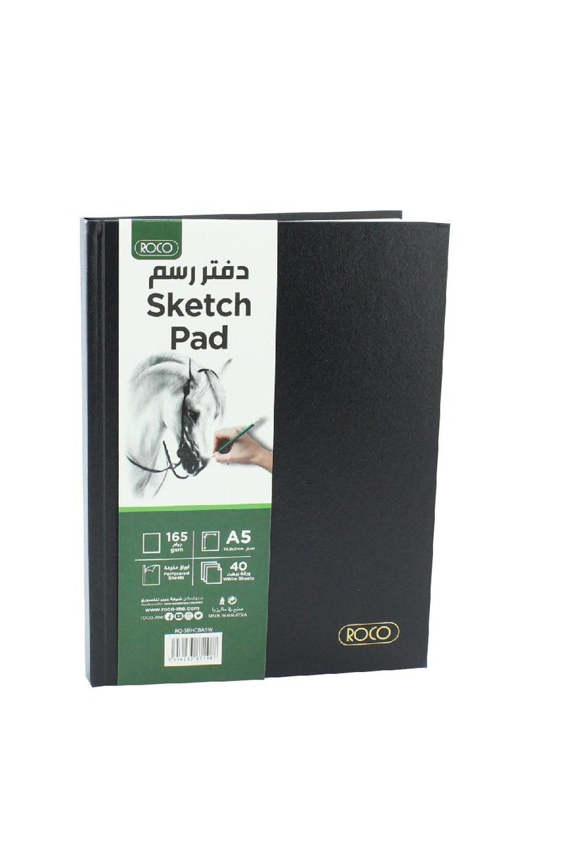 روكو دفتر رسم ١٦٥ جرامًا/م٢ أبيض A5 ٤٠ ورقة - Image 1