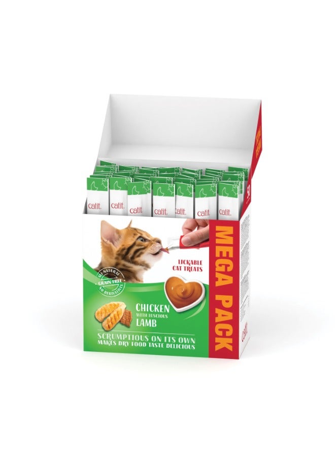 كاتيت حلوى كريمية ميجا باك دجاج مع لحم ضأن 50 أنبوب - Image 2