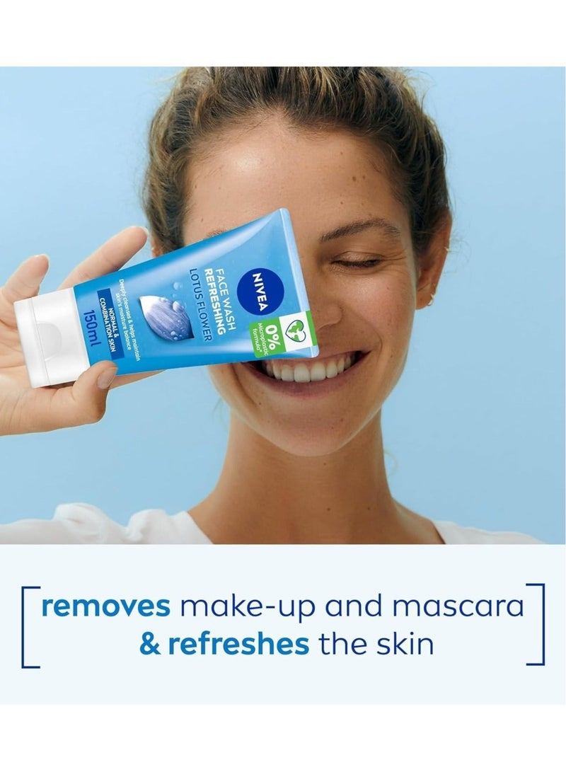 نيفيا غسول الوجه المنعش زهرة اللوتس 150مل - Image 2