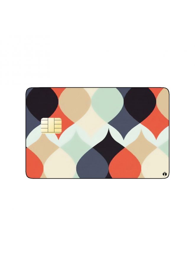 RKN PRINTED BANK CARD STICKER Beautiful Colorful Ornaments Drawing - Image 1