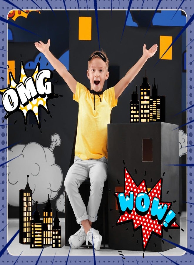 Kolldenn 15 Pcs Hero Party Favor Boxes with Light, Skyscraper Box 3D City Skyline Buildings Heroes Centerpiece for Hero Theme Birthday Party Decorations Supplies - Image 5