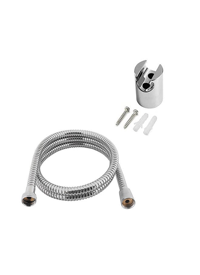 Bold - Bold Argento No Leak Shattaf  Bidet Sprayer Kit, Muslim Bidet Spray with Shattaf Sprayer, Shower Hose, Single Cold Water Only, Chrome, Silver - Image 1