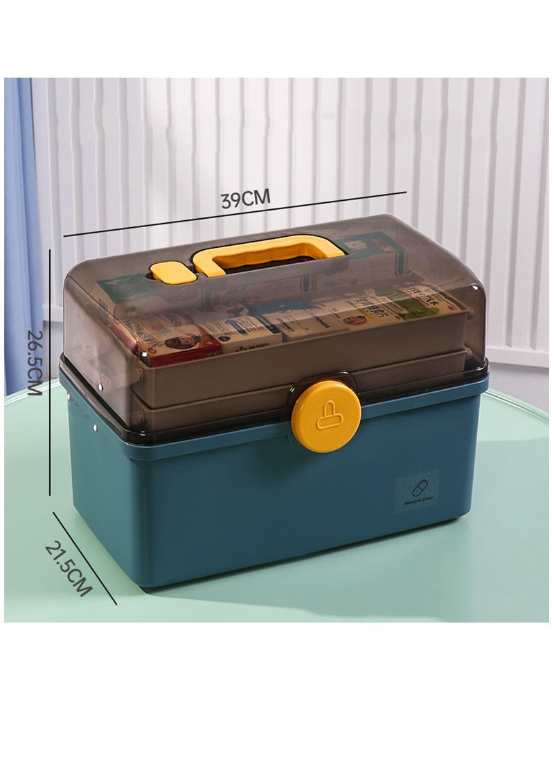 Arabest 1 Pack Clear Storage Box Container Family First Aid Box Medicine Box Organizer  - Image 4