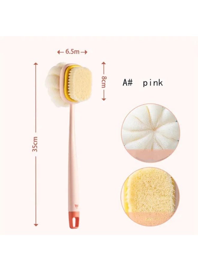 ركسو فرشة للاستحمام – فرشاة جسم بشعيرات ناعمة مع ليفة اليقطين للتنظيف والتقشير اللطيف - Image 4