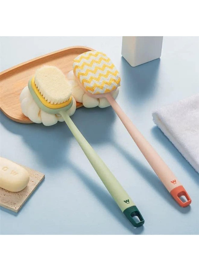 ركسو فرشة للاستحمام – فرشاة جسم بشعيرات ناعمة مع ليفة اليقطين للتنظيف والتقشير اللطيف - Image 5