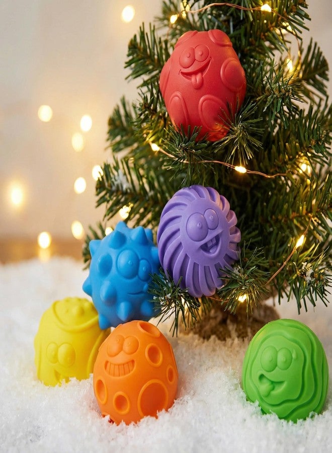 Ai-Fun 6 Pack Textured Sensory Balls - CatchingToys for Babies 6-12 Months & Toddlers 1-3, Soft BPA Free Squeeze Balls Set for Tactile Senses Development, Infant Massage Ball Gift - Image 2