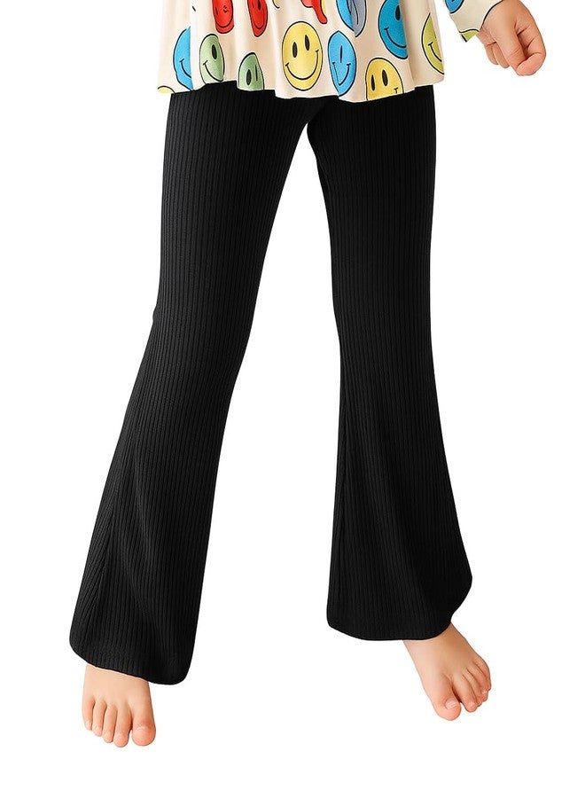Posh Peanut Solid Ribbed - Black - Bell Bottoms - 3-4 Years - Image 1