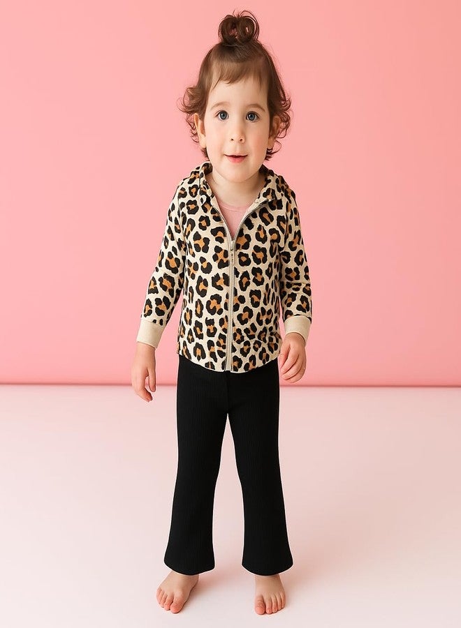 Posh Peanut Solid Ribbed - Black - Bell Bottoms - 3-4 Years - Image 5