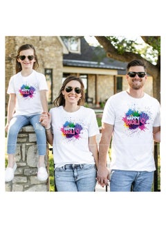 Holi Celebration - Matching Family T-Shirts - Holi Family tshirt - Holi Hai Matching Men's Women's Kid's Round Neck Holi Famliy T-Shirts - pzsku/Z31211E471360735606EBZ/45/_/1709426785/ba74c850-1f63-4cdf-8b98-a3dade5c3a11