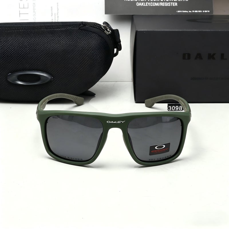 Oakley Men's Classic Sunglasses Sliver XL Sunglasses Prizm Grey Polarized Lenses Camouflage Green Frame - Image 2