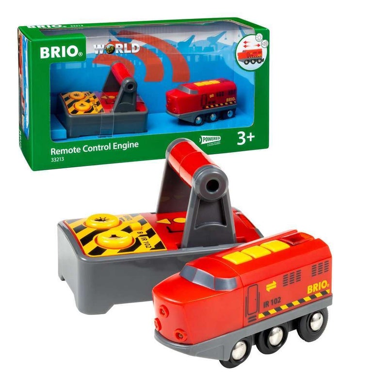 BRIO World 33213 - Remote Control Train Set | Wooden Toy for Kids | Enhances Logical Thinking | Compatible Railway Toys | Ideal for Ages 3 and Up - Image 1