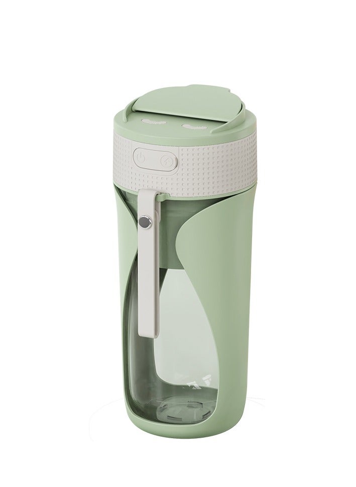 Wireless Portable Juicer Cup with Ice-Crushing Power, 450ML, 15-Cup Marathon​, Green, for Travel, Home, Office, Car  - Image 1