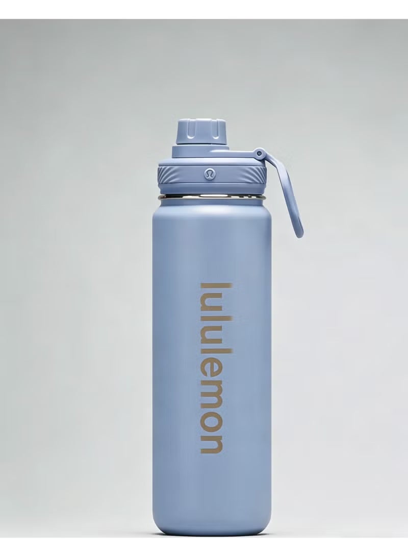 lululemonStainless steel sports vacuum insulated water bottle, suitable for holding water, iced tea, hot tea, etc., with a capacity of 710 milliliters - Image 1