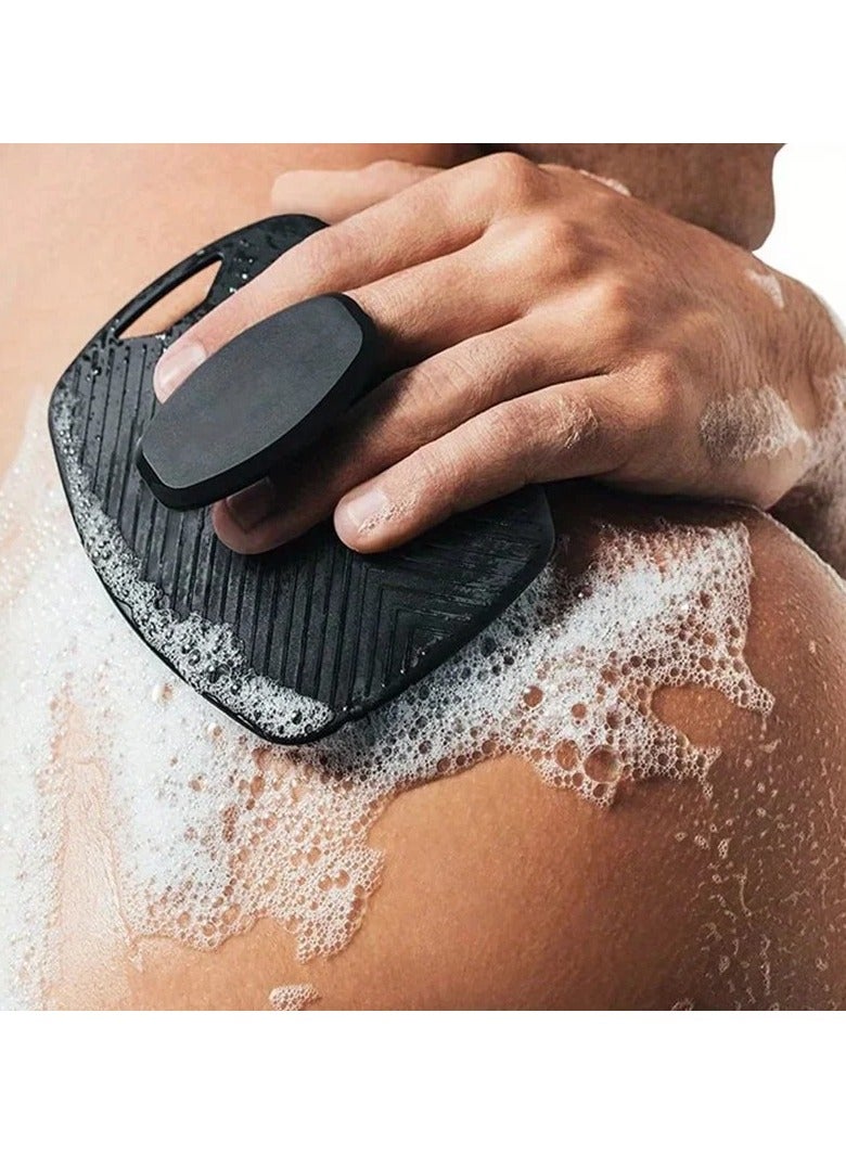 AROAQ Silicone Body Scrubber Brush with Non Slip Handle Exfoliating Cleanser for Deep Skin Cleansing and Gentle Massage in Shower or Bath - Image 1