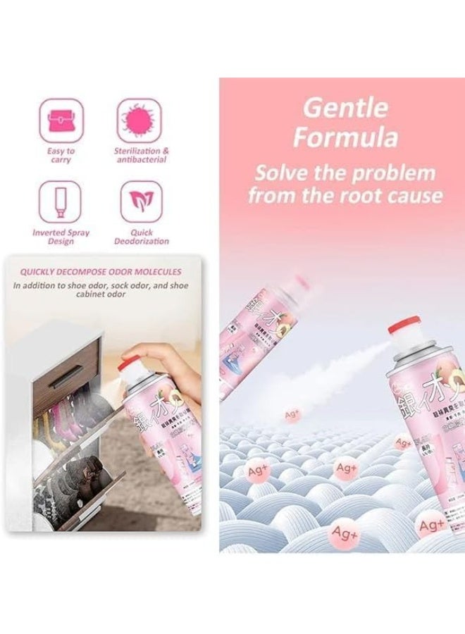 بخاخ مزيل لرائحة الأحذية - معطر ومطهر للقدمين، انتعاش يدوم طويلاً، يزيل الروائح الكريهة وينعش الأحذية والهواء - Image 4