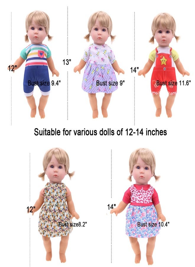 MLcnleS Alive Doll Clothes & Accessories - Baby Doll Dresses, 6 Sets for 12-13" in Inch Girl Dolls - Image 3