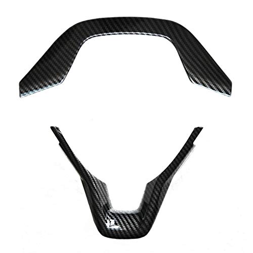 Duoles Carbon Fiber Print Interior Trim Air Vent Outlet Steering Wheel Gear Shift Knob for Honda Accord 10th 2018 2019 2020 (Carbon Fiber Steering Wheel Trim) - Image 2
