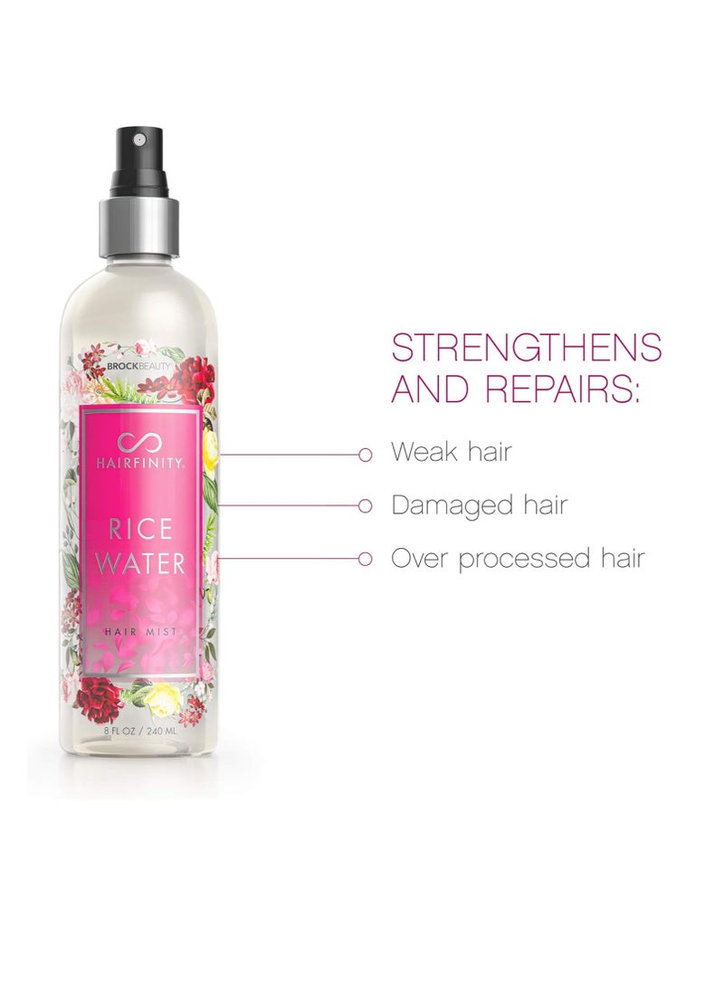HAIRFINITY Rice Water hair mist for keratin and Color Treated Hair 8oz - Image 3