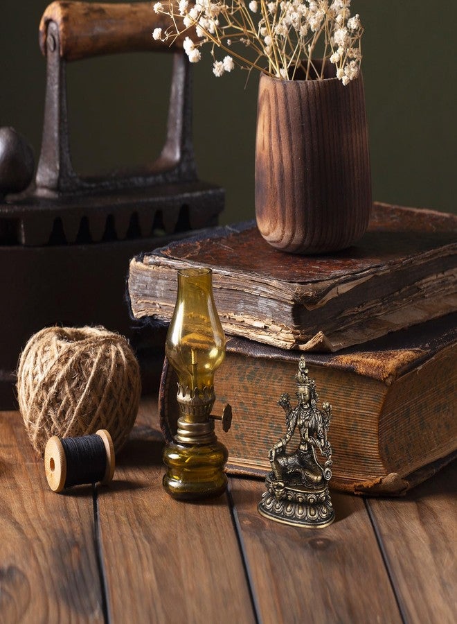 بو بيت بوب تمثال بوذا تارا القديم من بوبيت بوب، تمثال صغير من النحاس الأخضر لتارا، 1.96 بوصة، تمثال بوذا أنثى، مناسب لتزيين المنزل أو المكتب أو سطح الطاولة، رمز للبركة - Image 2