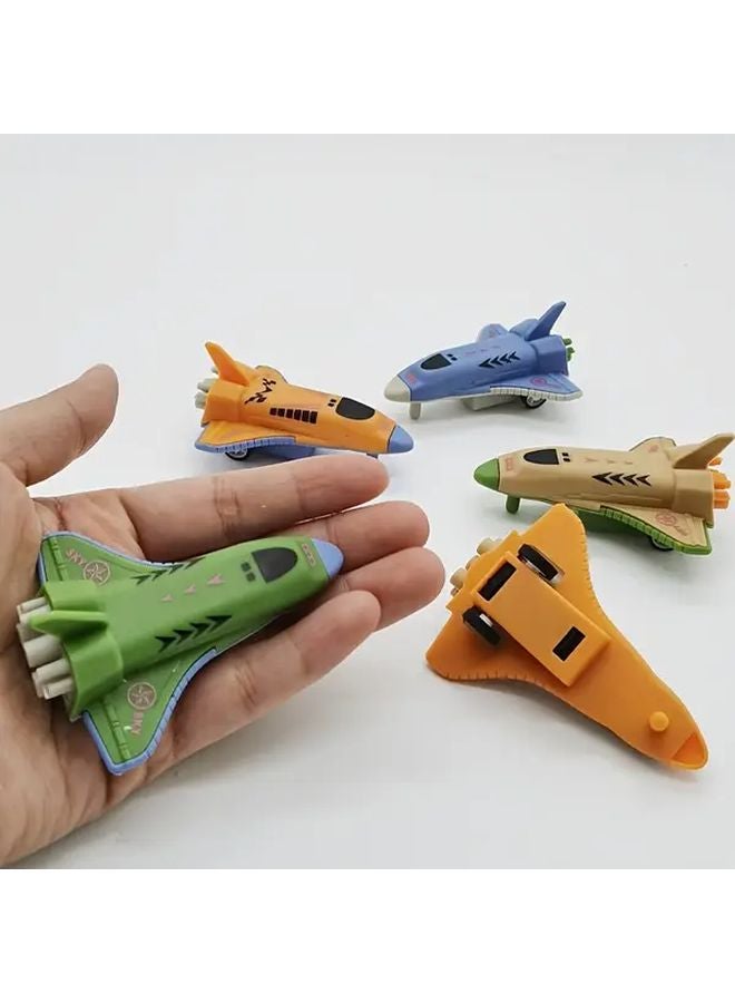 7 قطع مكوك فضائي بألوان عشوائية، ألعاب طائرات صغيرة بالقصور الذاتي - Image 4