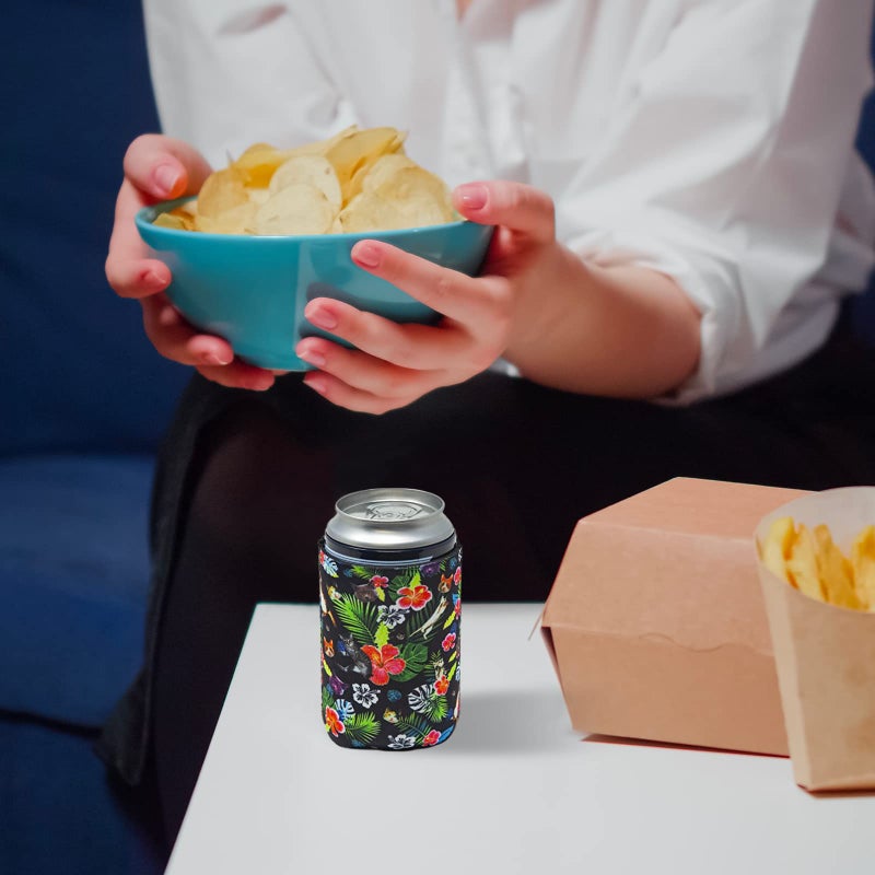 Funny Guy Mugs Hawaiian Cat Collapsible Neoprene Can Coolie - Drink Cooler - Image 3