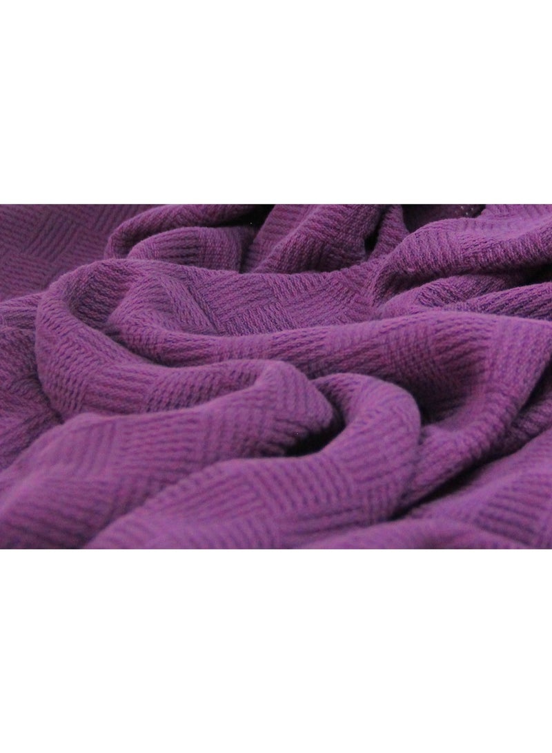 Nile Weave Elegant Egyptian Cotton Leno Throw Blanket – ultra-soft, lightweight, and beautifully crafted. Enjoy luxurious comfort, breathable warmth, and timeless sophistication in any room. - Image 1