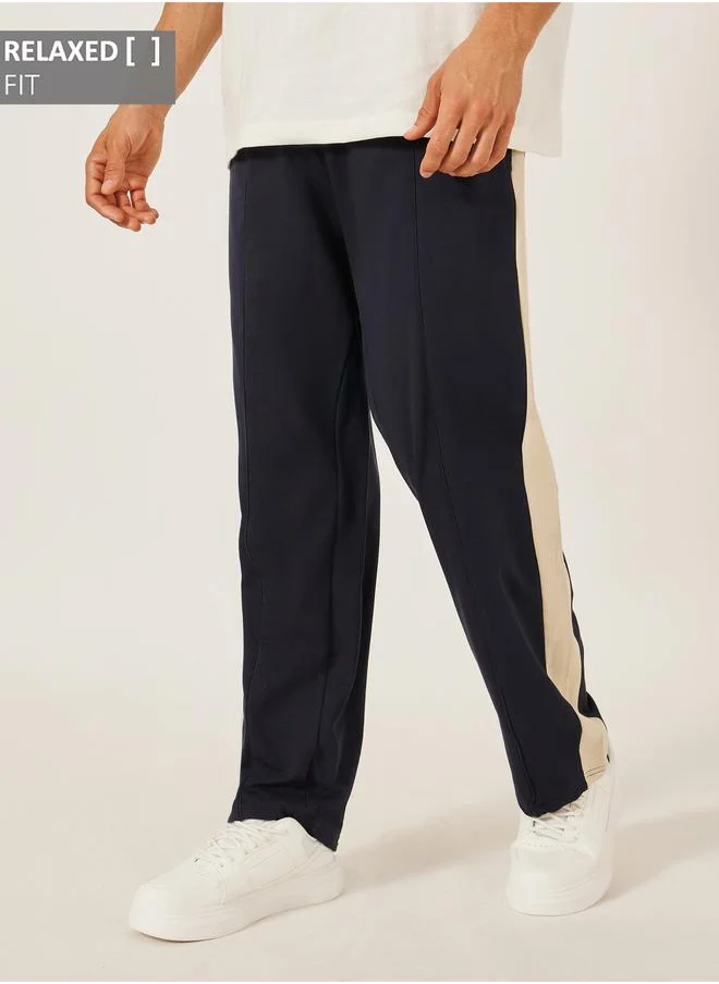 Styli Styli Side Contrast Panel Mid Rise Relaxed Fit Joggers