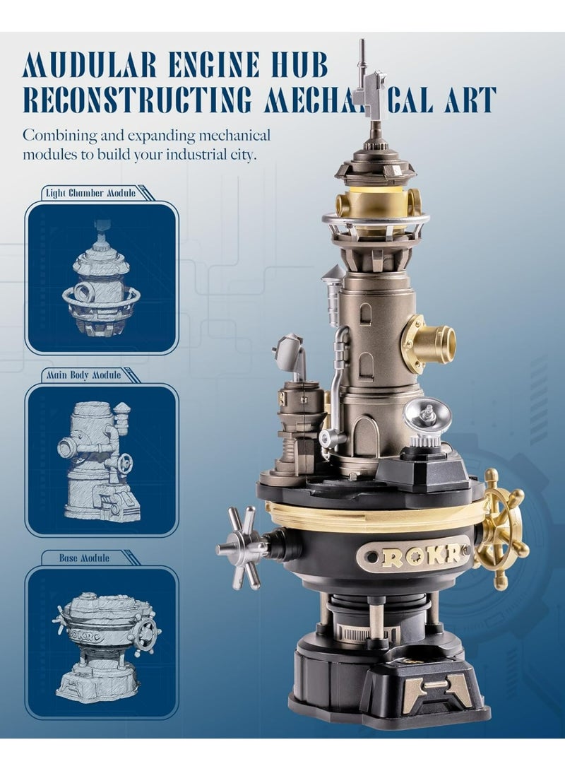 ROKR ROBOTIME ROKR Navi Lighthouse Mechanical 3D Puzzle CGM01 - Image 4