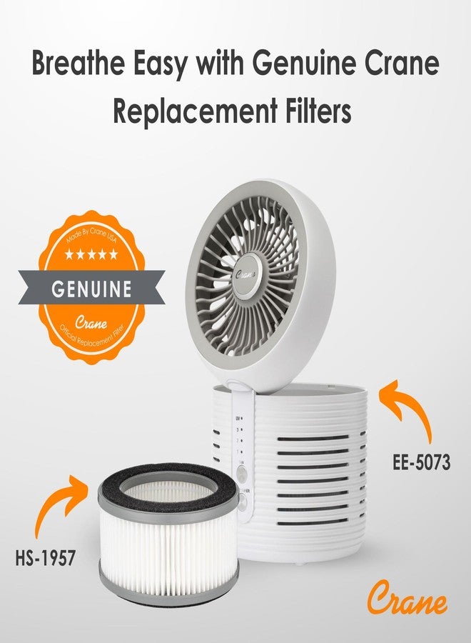 Crane Genuine Air Purifier Replacement Filter For Model EE-5073, HS-1957 HEPA Air Filter Replacement, Pack Of 1 - Image 3