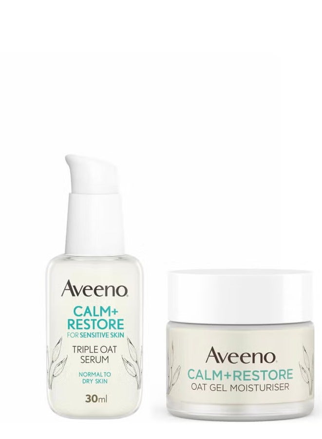 Aveeno Face Calm and Restore 24hr Hydration Duo - Image 1