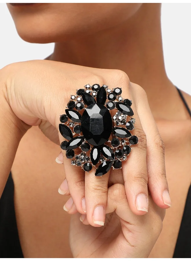 SOHI Party Artificial Cocktail Ring Jewellery