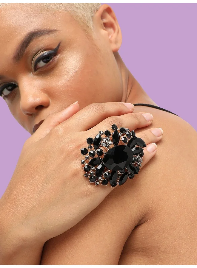 SOHI Party Artificial Cocktail Ring Jewellery