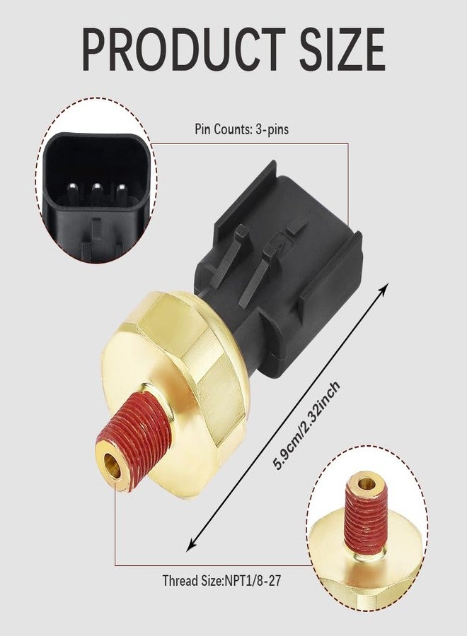 DWARFOO Engine Oil Pressure Sensor Switch, Oil Sending Unit, Engine Oil Pressure Sensor Sender Switch Compatible with Dodge, Jeep, Chrysler, Ram, Replace 5149064AA, 5149062AA, 56028807AB - Image 2